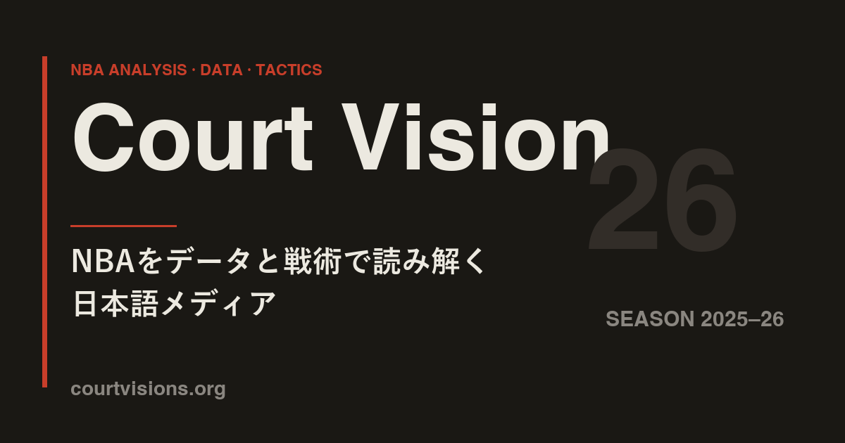 Nba Computer Vision Court Vision | NBA分析・戦術解説メディア